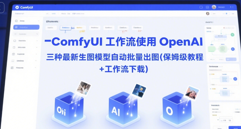 ComfyUI 工作流使用 OpenAI 三种最新生图模型自动批量出图(保姆级教程+工作流下载)-云网创