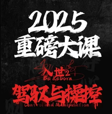 2025重磅大课，入世2，驾驭与控制-云网创