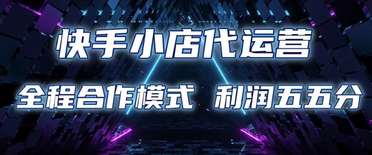 快手小店代运营 限时托管计划 合作模式 利润五五分成【揭秘】-云网创