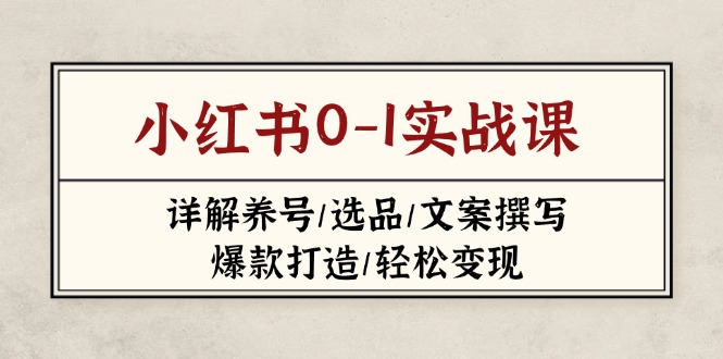 小红书0-1实战课(2023-2025-云网创