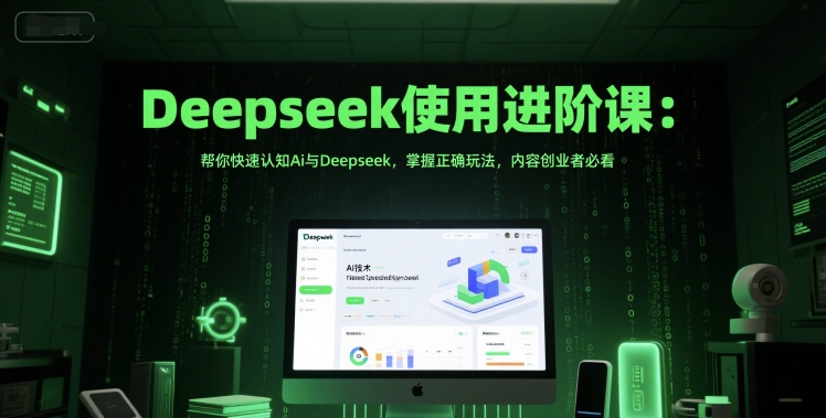 Deepseek使用进阶课：帮你快速认知Ai与Deepseek，掌握正确玩法，内容创业者必看-云网创