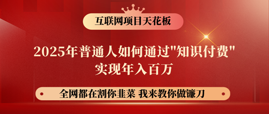 镰刀训练营超级IP合伙人，25年普通人如何通过“知识付费”年入百万！-云网创