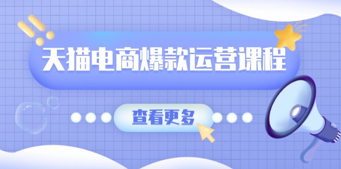 天猫电商爆款运营课程，爆款卖点提炼与流量实操，多套模型全面学习-云网创