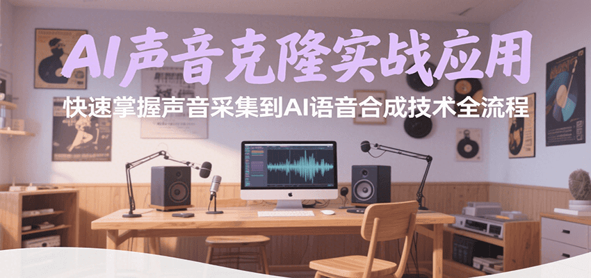 AI声音克隆实战应用，快速掌握声音采集到AI语音合成技术全流程-云网创