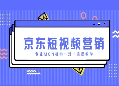 京东短视频营销项目，专业MCN机构一对一实操教学-云网创