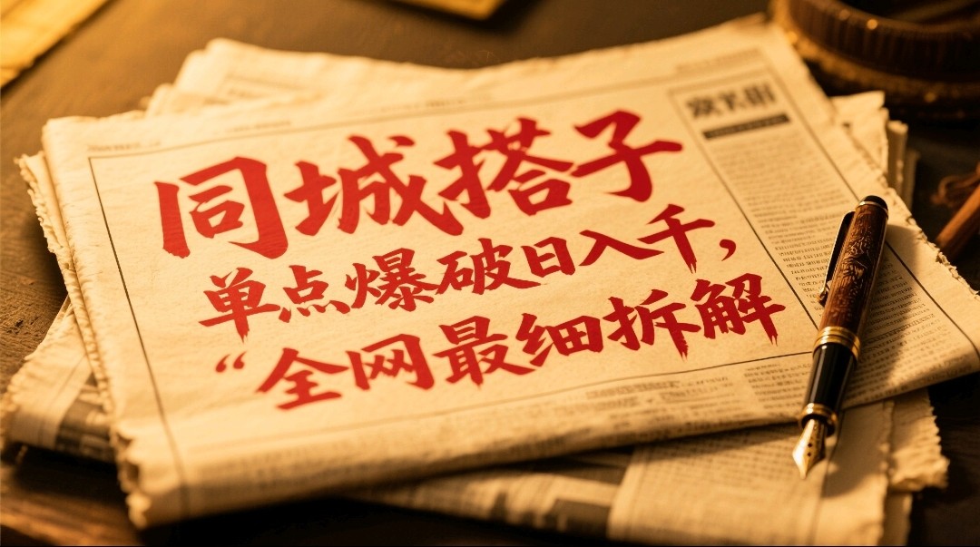 同城搭子群19.9单点爆破日入千，搭子组局月入万，全网最细拆解-云网创