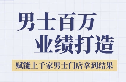 2025男士美业百万业绩打造，赋能上千家男士门店拿到结果-云网创