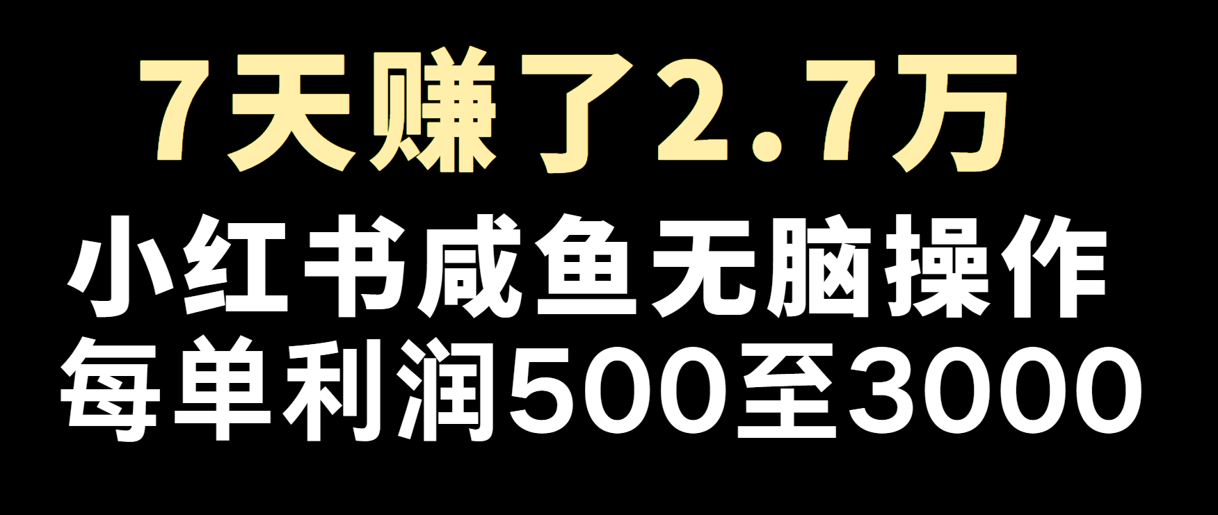 冷门暴利，超级简单的项目0成本玩法，每单在500至4000的利润-云网创