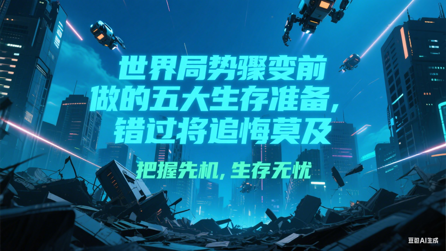 付费文章《世界局势骤变前必做的五大生存准备，错过将追悔莫及》-云网创