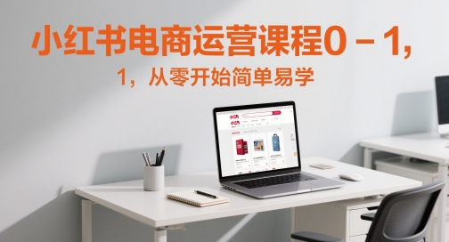 小红书电商运营课程0-1，从零开始简单易学-云网创