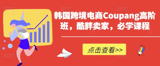 韩国跨境电商Coupang高阶班，酷胖卖家，必学课程-云网创