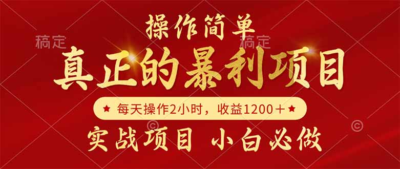 真正的暴利项目，操作简单，每天收益1200＋，自己做老板-云网创