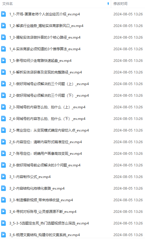 图片[1]-实体店老板获客特训营：认知、定位、文案、矩阵、直播、AI等(72节-云网创