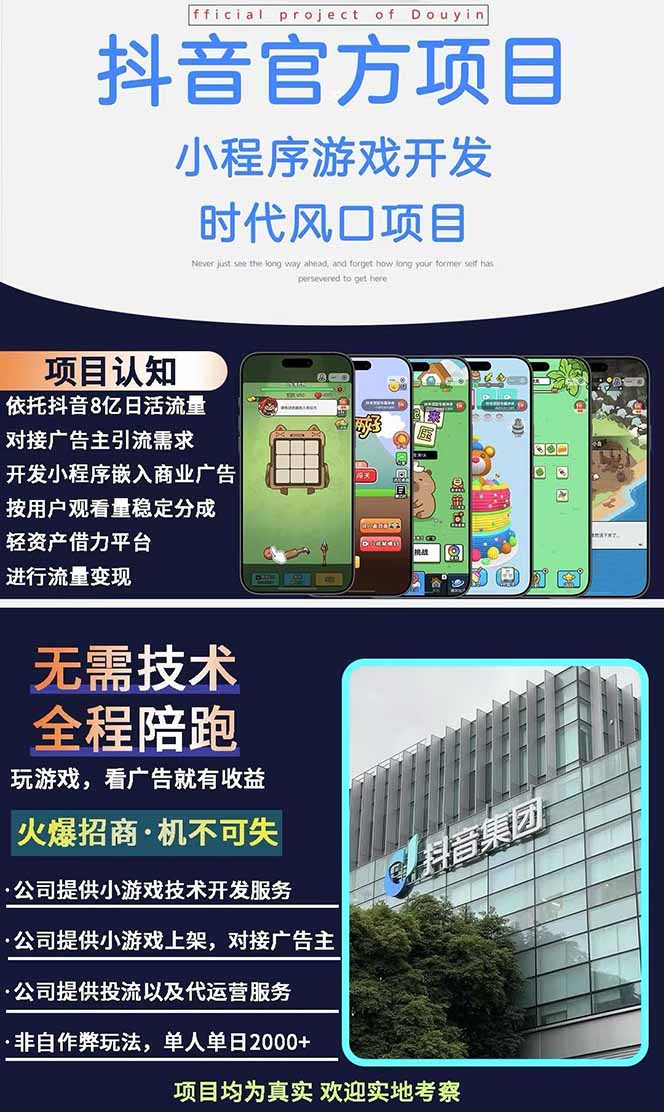 图片[1]-2025最热抖音官方项目 Ai时代风口项目小程序游戏开发 实测单个游戏日收…-云网创