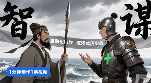 扣子工作流一键生成沉浸式历史故事，一天工作量，3分钟搞定-云网创