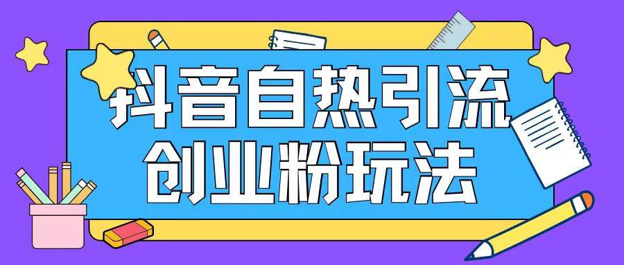 抖音引流创业粉自热玩法日引200+精准粉-云网创