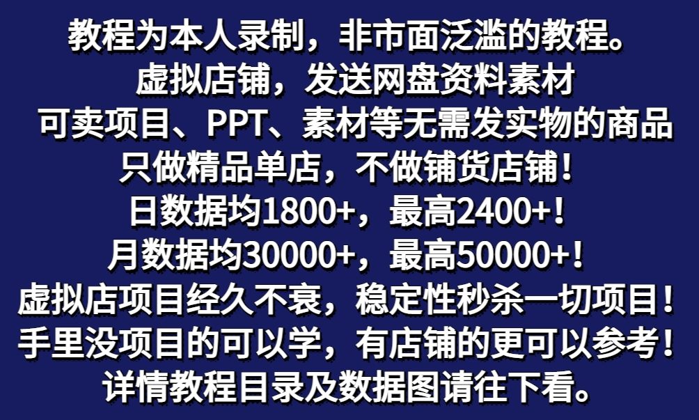 图片[1]-拼多多虚拟店铺项目，电脑挂机自动发货，单店日利润300+-云网创