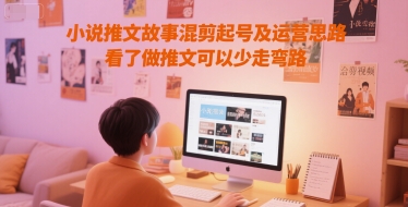 小说推文故事混剪起号及运营思路，看了做推文可以少走弯路-云网创