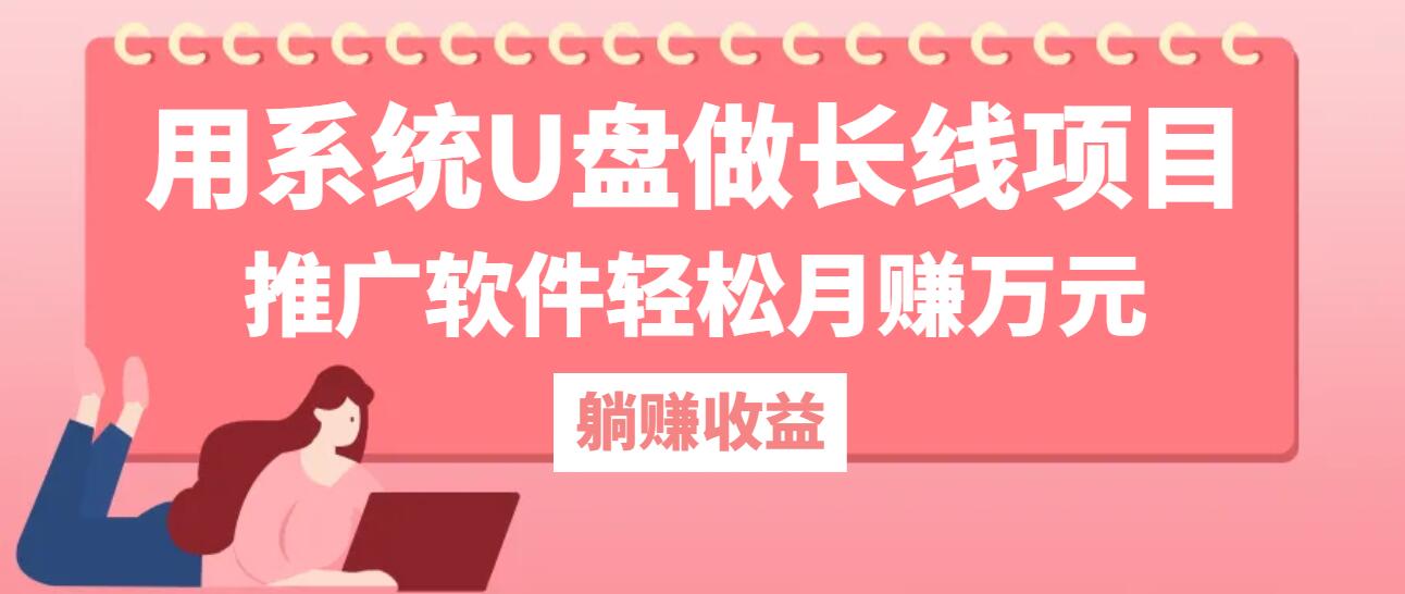 用系统U盘做长线项目，推广软件轻松月赚万元(附制作教程+软件-云网创